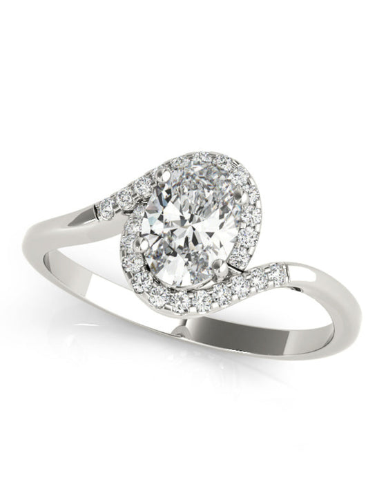 Rafael- 1.0 CT Oval Swrl Moissanite Ring