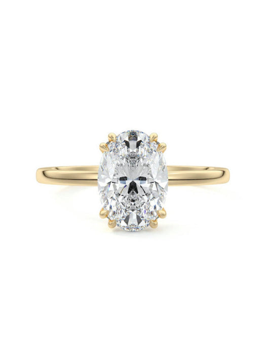 Phillip- 1.20 CT Oval Solitaire Moissanite Ring