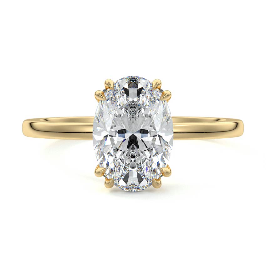 Phillip- 1.20 CT Oval Solitaire Moissanite Ring