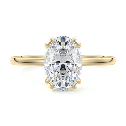 Phillip- 1.20 CT Oval Solitaire Moissanite Ring