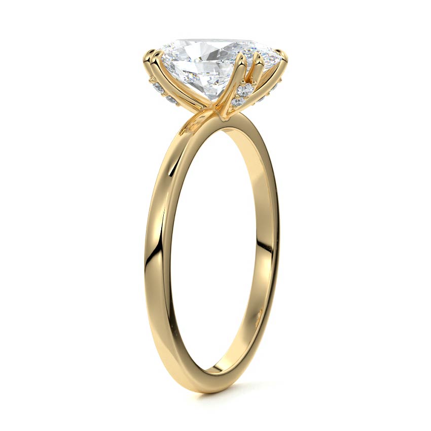 Phillip- 1.20 CT Oval Solitaire Moissanite Ring