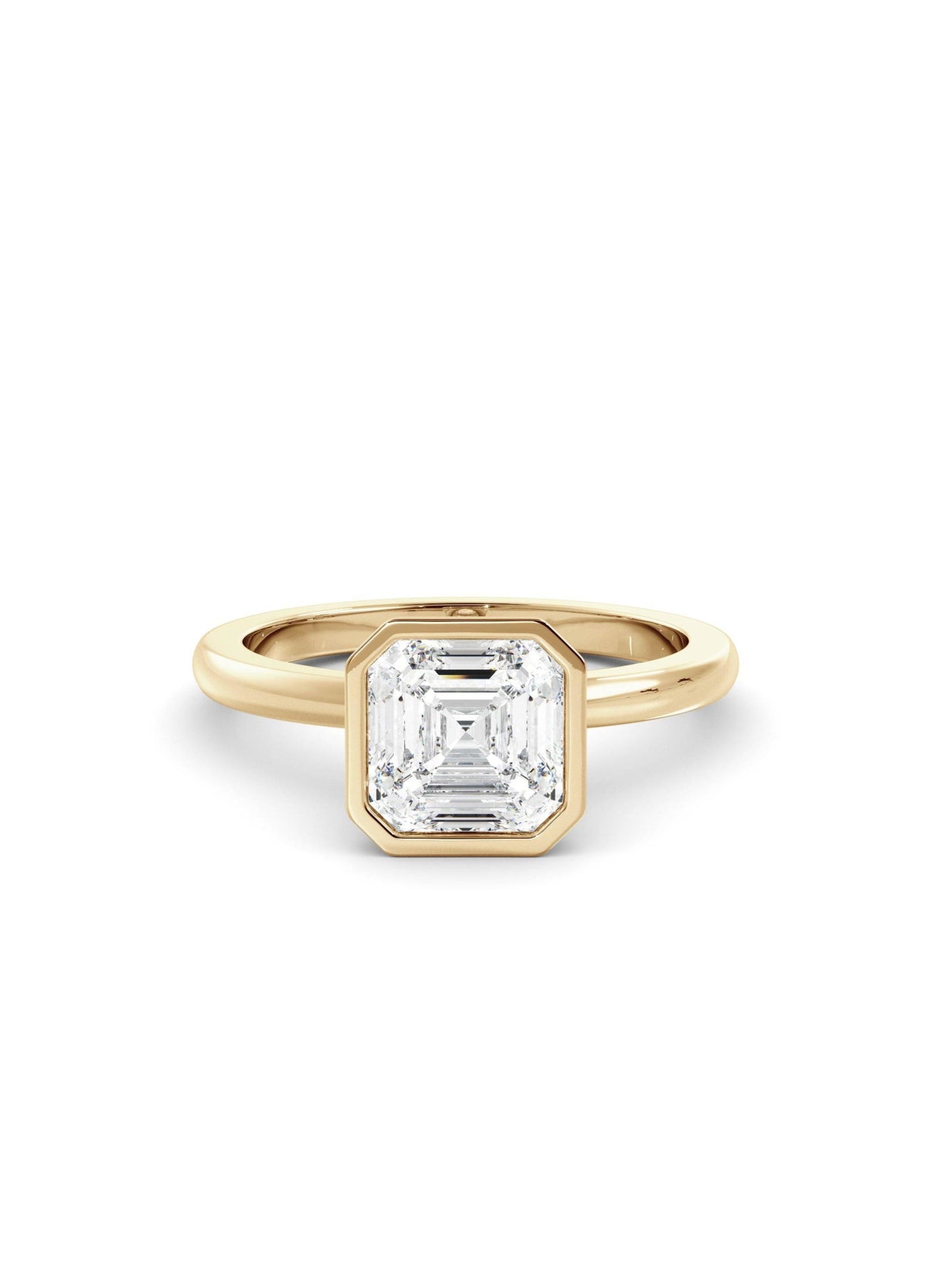 Billy- 1.0 CT Asscher Bezel Moissanite Ring