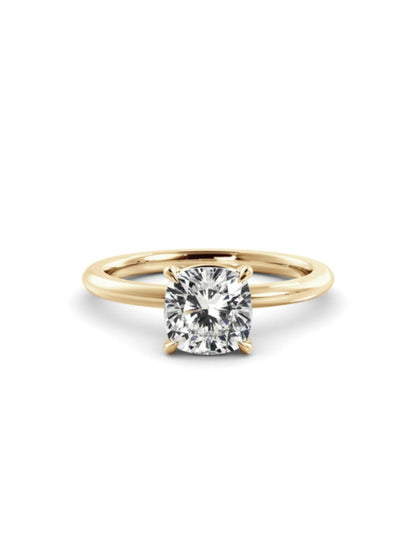 Willie- 2.0 CT Cushion Solitaire  Moissanite Ring