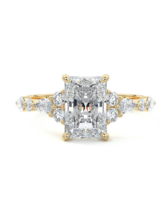 Shawn- 3.0 CT Radiant Pave Moissanite Ring