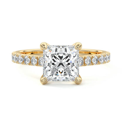 Bernice- 2.0 CT Princess Pave Moissanite Ring