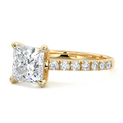 Bernice- 2.0 CT Princess Pave Moissanite Ring