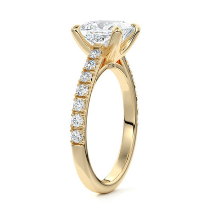 Bernice- 2.0 CT Princess Pave Moissanite Ring