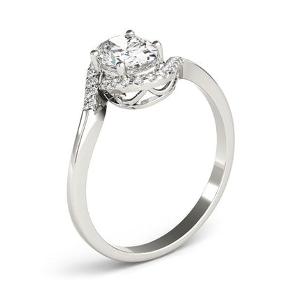 Rafael- 1.0 CT Oval Swrl Moissanite Ring