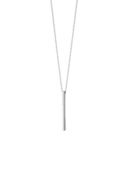 Luna- Engravable Cube Adjustable Necklace