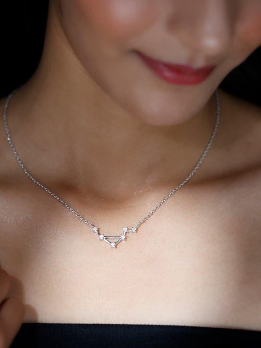 Jasmine- 0.54 TCW Round Constellation Moissanite Necklace