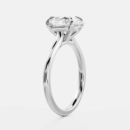 Lori- 1.0 CT Oval  Solitaire Moissanite Ring