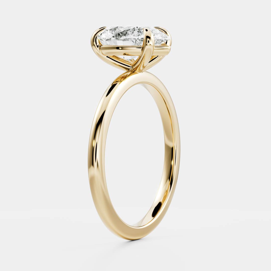 Willie- 1.0 CT Pear Solitaire Moissanite Ring