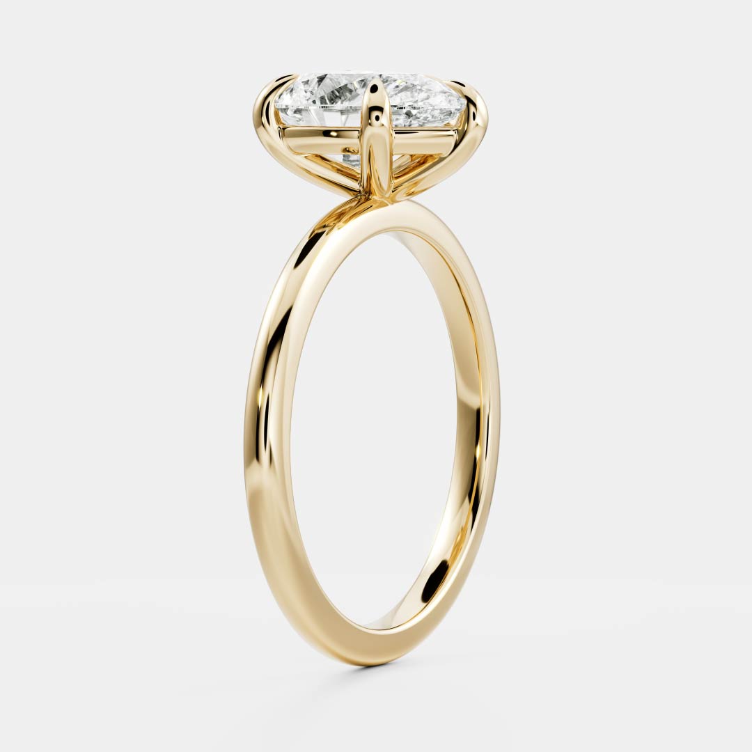 Willie- 1.0 CT Pear Solitaire Moissanite Ring