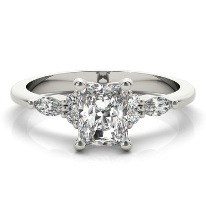 Ivan- 1.20 CT Radiant Cluster Moissanite Ring