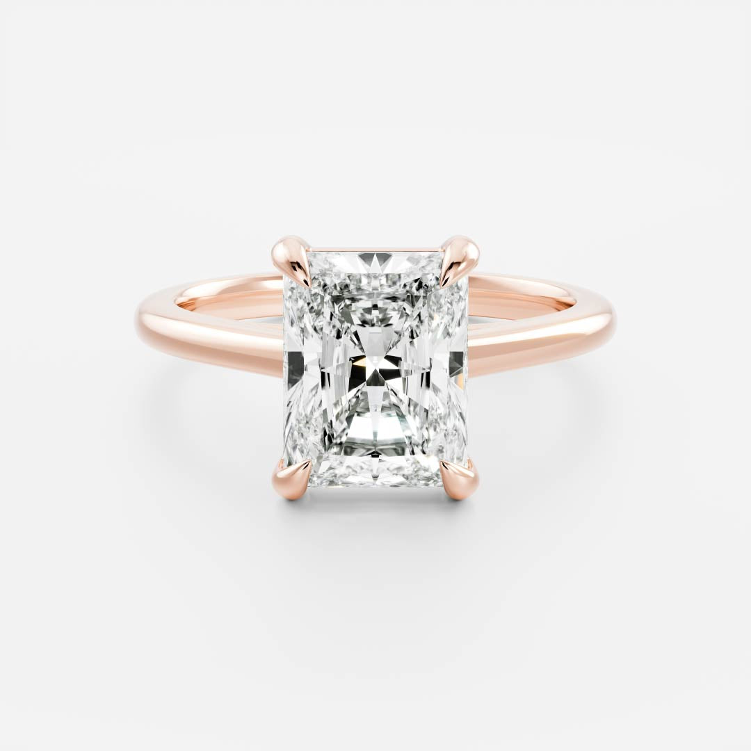 Billy- 2.0 CT Radiant Solitaire Moissanite Ring