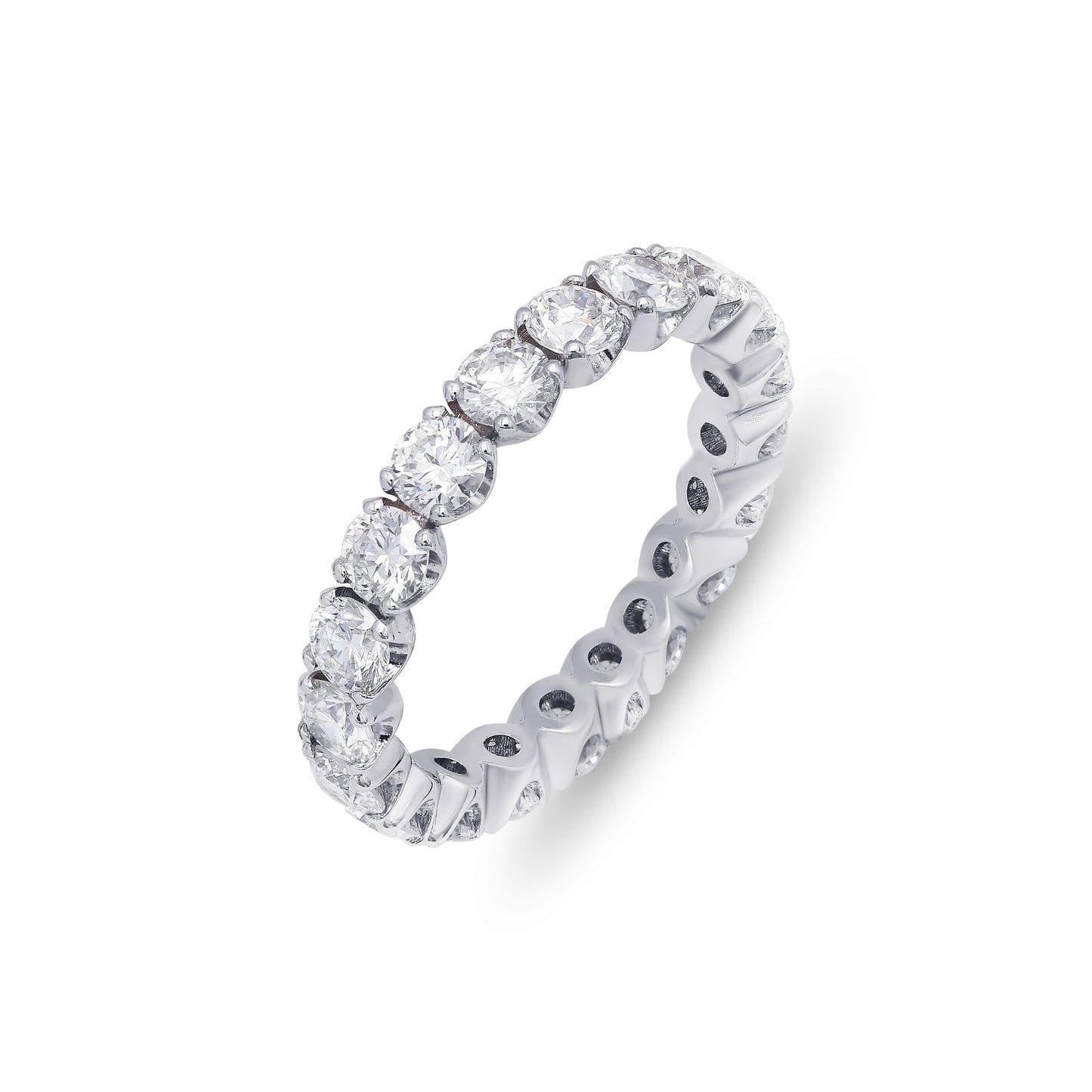 Gayle-1.60 CTW Round Full Eternity Wedding Band