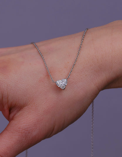 Nova- 1.50 TCW Heart Solitaire Moissanite Necklace