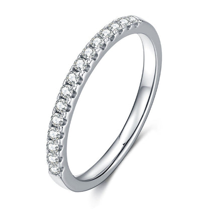 Dwayne-0.15 CTW Round  Half Eternity Wedding Band