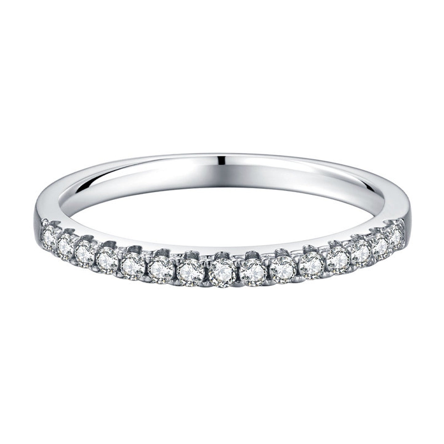 Dwayne-0.15 CTW Round  Half Eternity Wedding Band